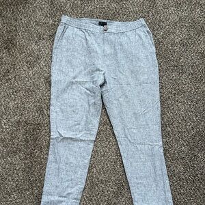Blue gray light chambray pants